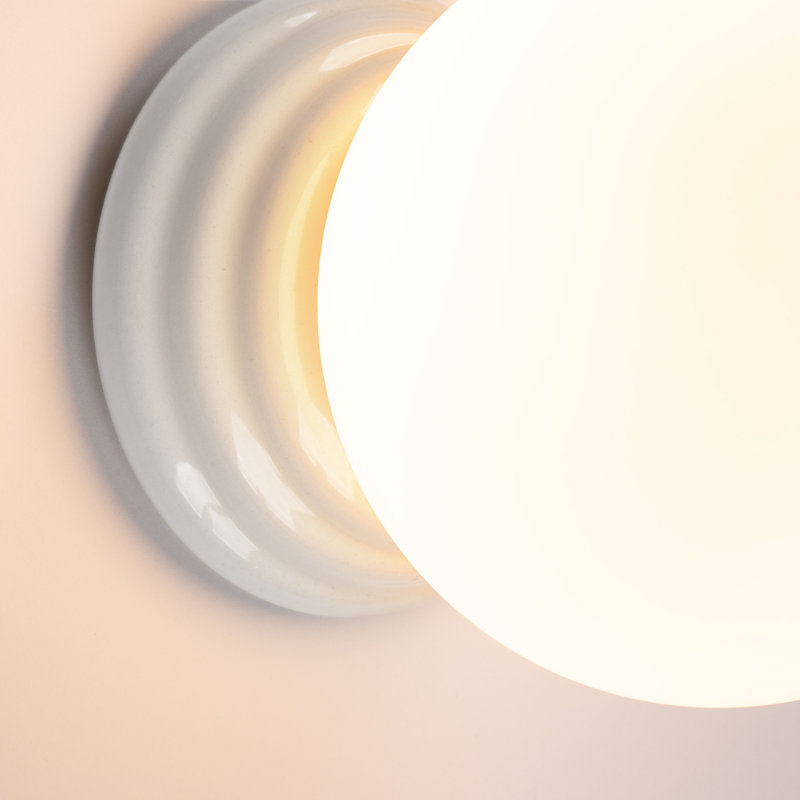 Wall lamp ZORI beige IP44, White