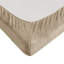 Drap double taupe, 100%, brossé deux fois pour plus de confort, comprend un drap plat, 2 taies d'oreiller ajustées, facile à entretenir, des deux côtés, lavable à la machine, lit sécuritaire