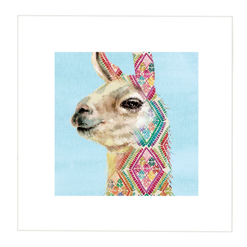 Llama by Louise Nisbet - No Frame Print