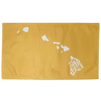 Tapis de la surface jaune hawaii the home