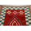 Tapis rouge rouge marocain noué à la main 3 x 10