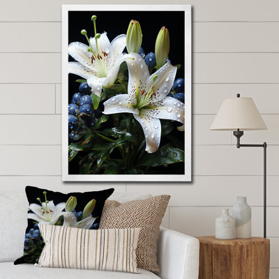 White Green Lily Exquisite Lily Pointillism II " White Green Lily Exquisite Lily Pointillism II "