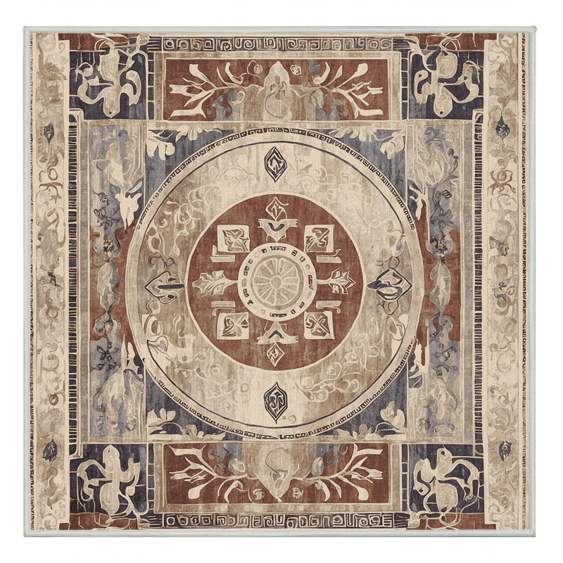 Apollonian Arc Rug, Square 6'