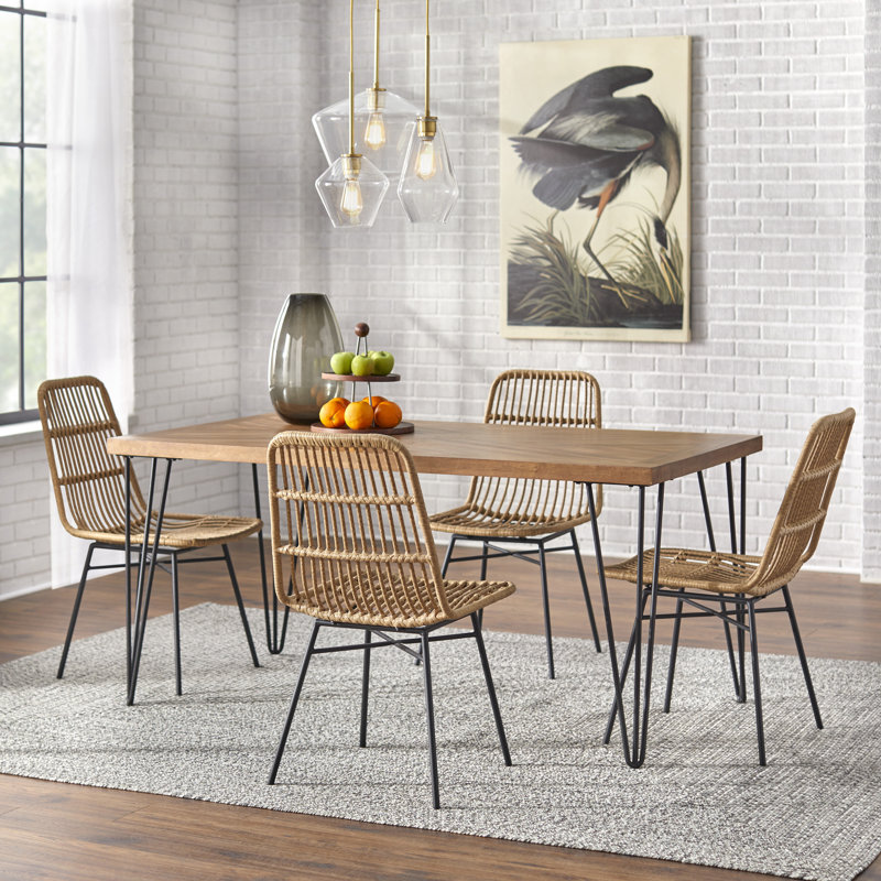 Lasley 4 - Person Four Leg Dining Set