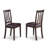 5 Piece Dinette Set for 4 Includes a Round Kitchen Table and 4 Linen Fabric Dining Room Chairs, 42x42 Inch, Cappuccino-1738559374-1648228297