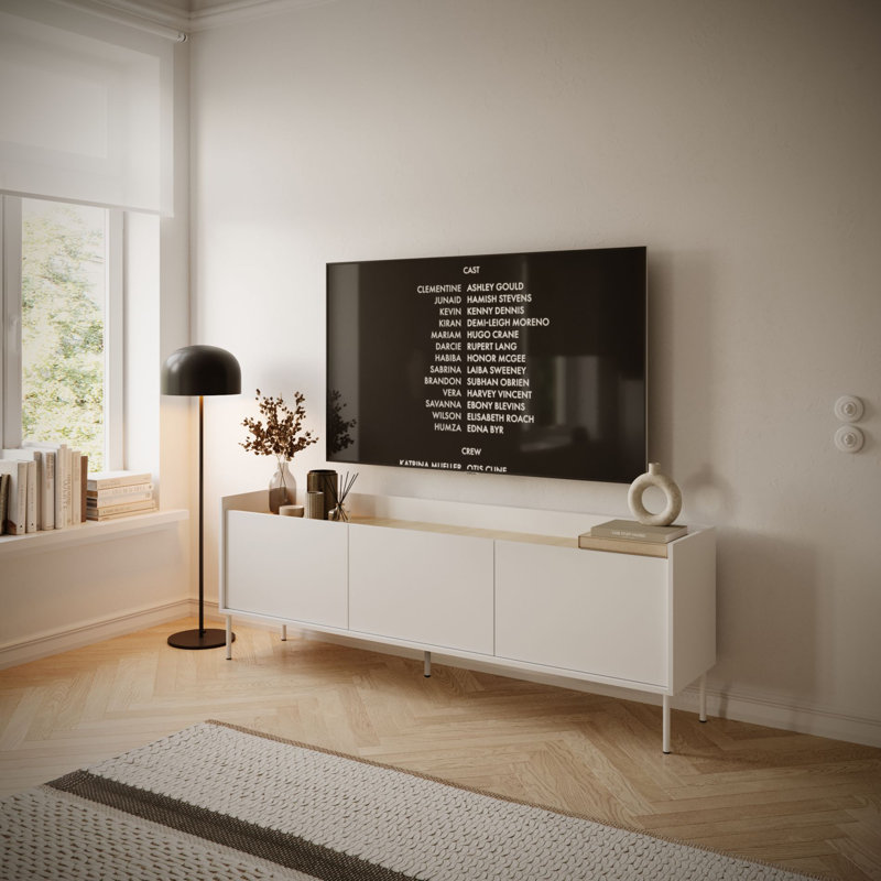 Unfinished TV Stand, 175, White