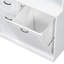Armoire de rangement de salle de bain avec panier inclinable