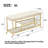 Pace-Saving Shoe Bench with Storage Compartment