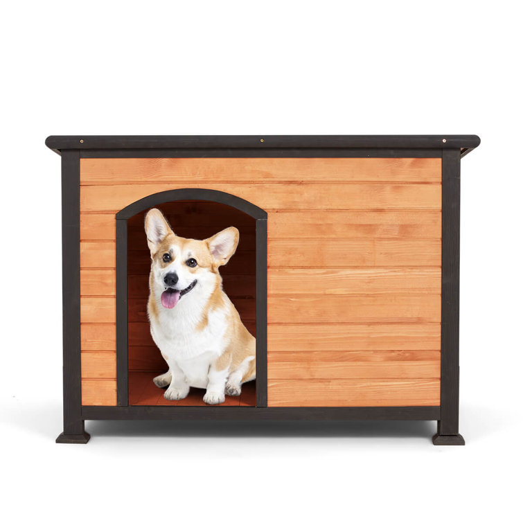 A4Pet Large Dog House Outdoor, Wooden Dog House Outside Dog