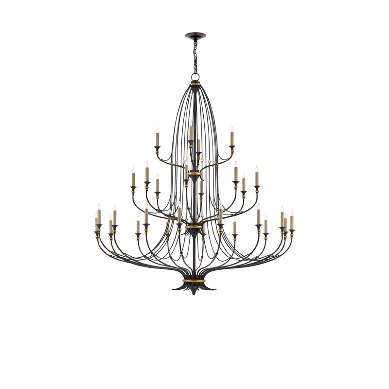 Folgate 28 - Light Dimmable Tiered Chandelier