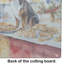 Australian Shepherd Christmas Cookies Glass Cutting Board
