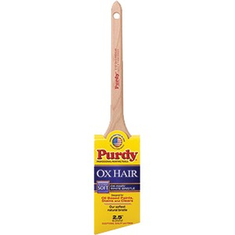Purdy 144296025 2-1 / 2 po poils de bœuf / poils blancs très doux Ox-O-Angular Paint Brush - 1PK