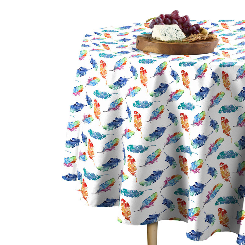Ansley Geometric Round Tablecloth, 60" L x 60" W