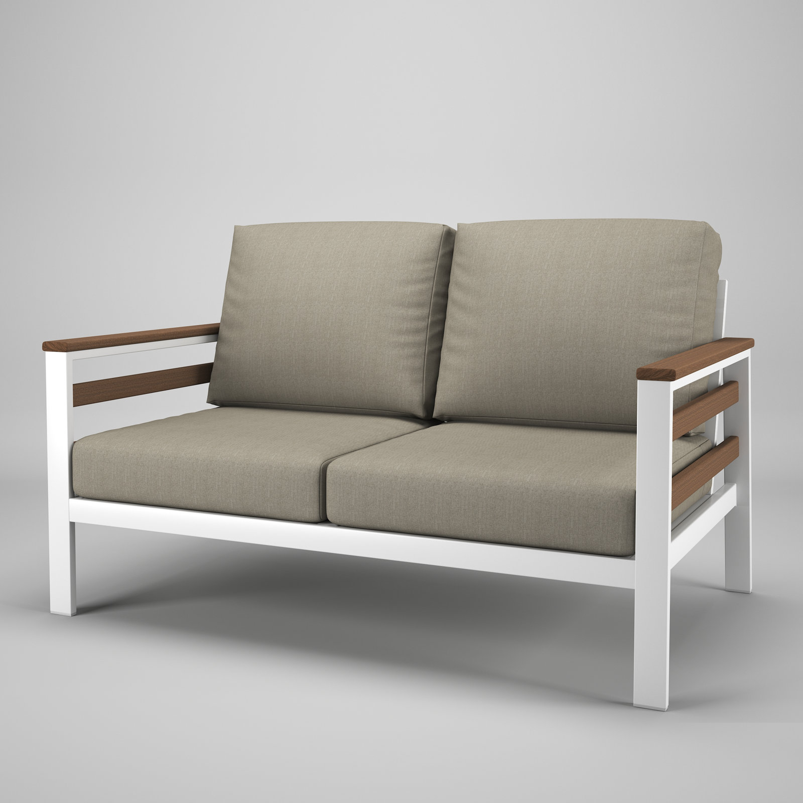Townsend 55" Sunbrella® Patio Loveseat, Spectrum Dove