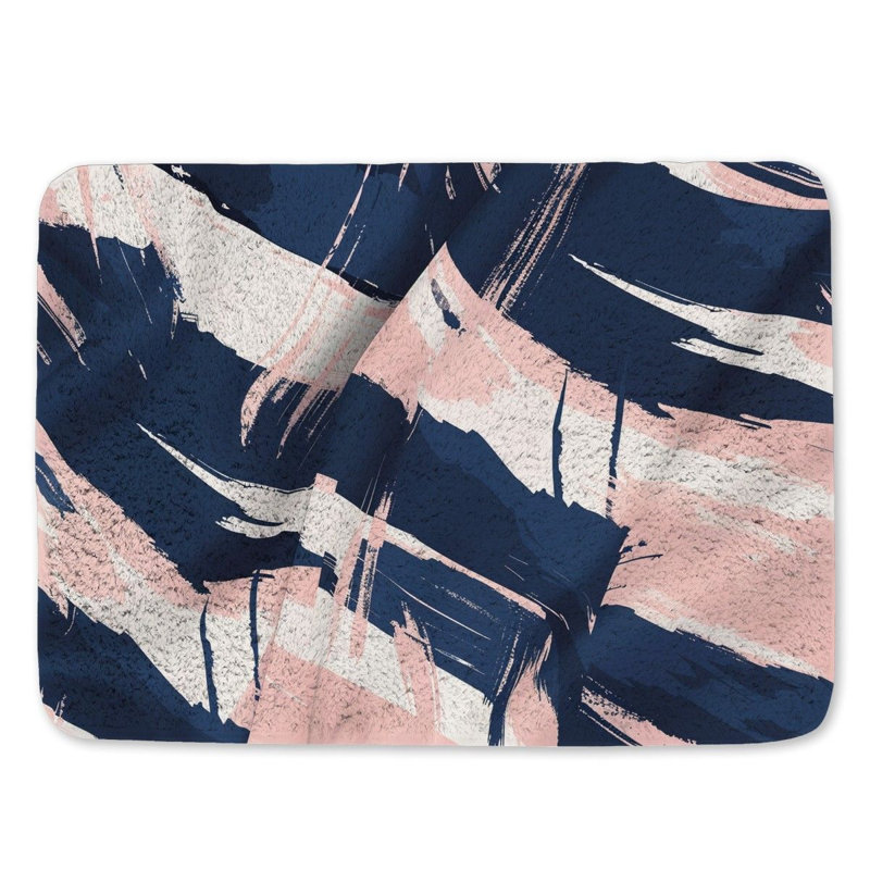 Streaks Bath Mat Cool pattern Bathroom Decor Edgy, L 21 po x L 34 po