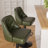 360-Degree Rotatable Faux Leather Bar Stool With Button Stitching-116087026