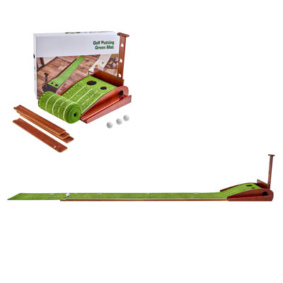 2 Hole Golf Putting Mat Indoor Golf Putting Green Golf Training Aid