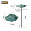 Metal Single Tier Birdbath