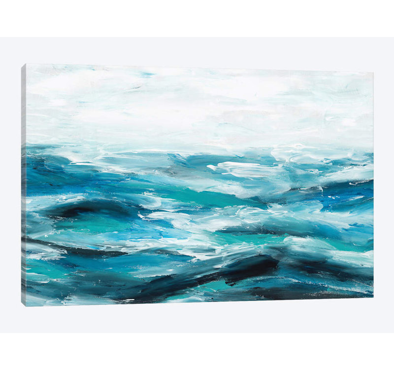 «Oceanic I», impression sur toile, H 8 po x l 12 po x P 0,75 po, Toile tendue