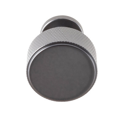 Kent Knurled 1-1/8" Black Nickel Round Knob