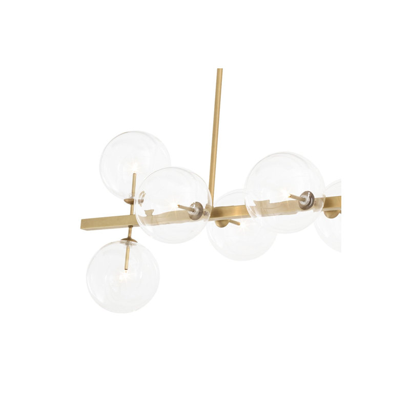 Largo 10 - Light Chandelier, Antique Brass