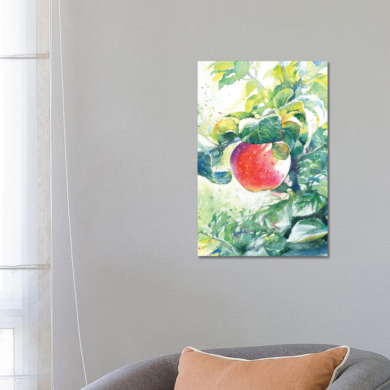 The Apple 1 Piece Wrapped Canvas Painting, 66.04 cm H x 45.72 cm W x 1.91 cm D