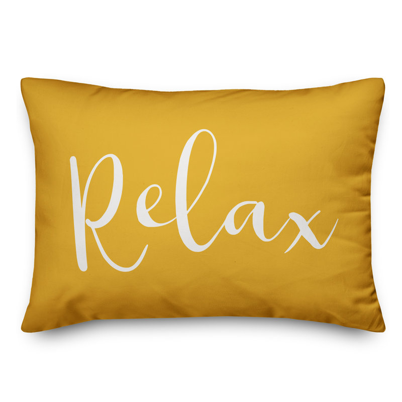 Outdoor Throw Pillow, Yellow