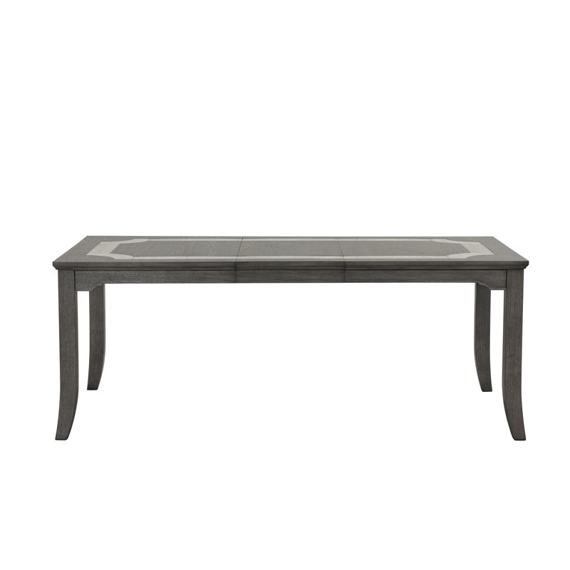 Dabbs Wood Rectangle Dining Table In Gray