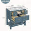 Ensemble de meuble-lavabo simple 30 po avec 5 tiroirs, meuble-lavabo autoportant avec cadre en bois massif 30 po-111832167