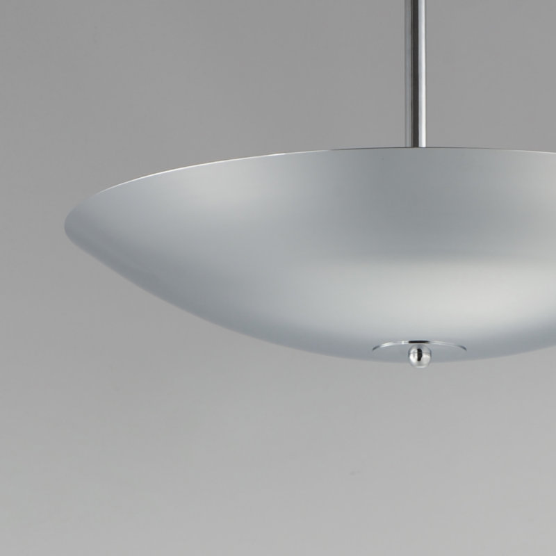 Vesta 1 - Light LED Pendant, Polished Chrome, Polished Chrome, 5.75" H x 36.5" W x 36.5" D