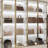 Walk-In Closet System With LED Glass Doors, Black Aluminum Frame, Push-Open-1385900224
