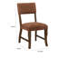 Ensemble de 2 chaises d'appoint de salle à manger Ady, assise et dossier en chenille rouge rouille-120613496
