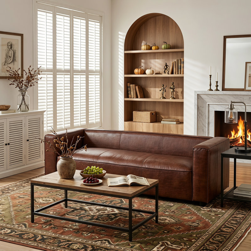 Comfy Sofa Couch, Brown