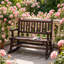 Causeuse arrière, chaise berçante en bois, banc berçant de jardin
