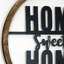 Signe en bois / métal «Home Sweet»