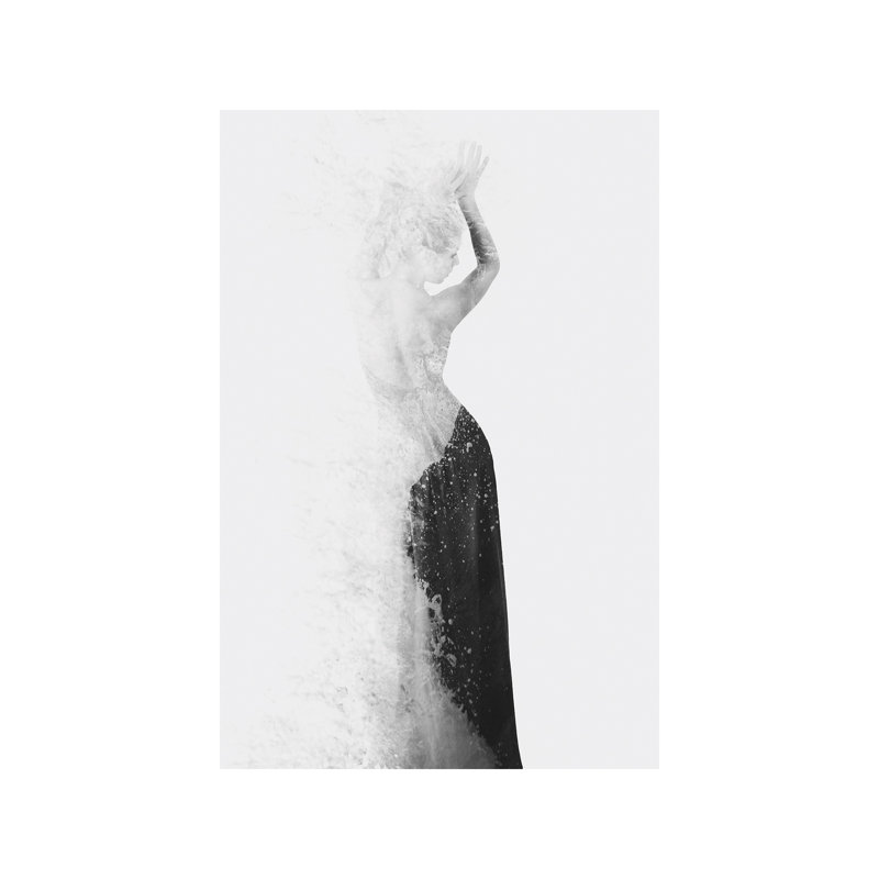 « invisible ii » par dániel taylor, reproduction d’art, H 48 po x l 32 po x P 1,5 po, Toile tendue