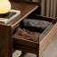 Wood Coat Rack with Drawers Wheels Hooks