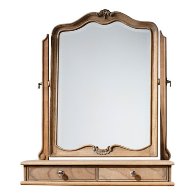 Cecilia Wood Floor Mirror