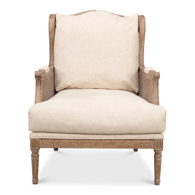 Ava Upholstered Wingback Chair