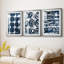 Indigo Memory I - reproduction sur mesure encadrée de qualité supérieure mate - 3 pièces-1636078279-1636078283