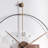 Black Round Analog Wall Clocks