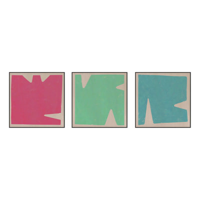 Casden "Sculpted Pastel" 3-Piece Print Set
