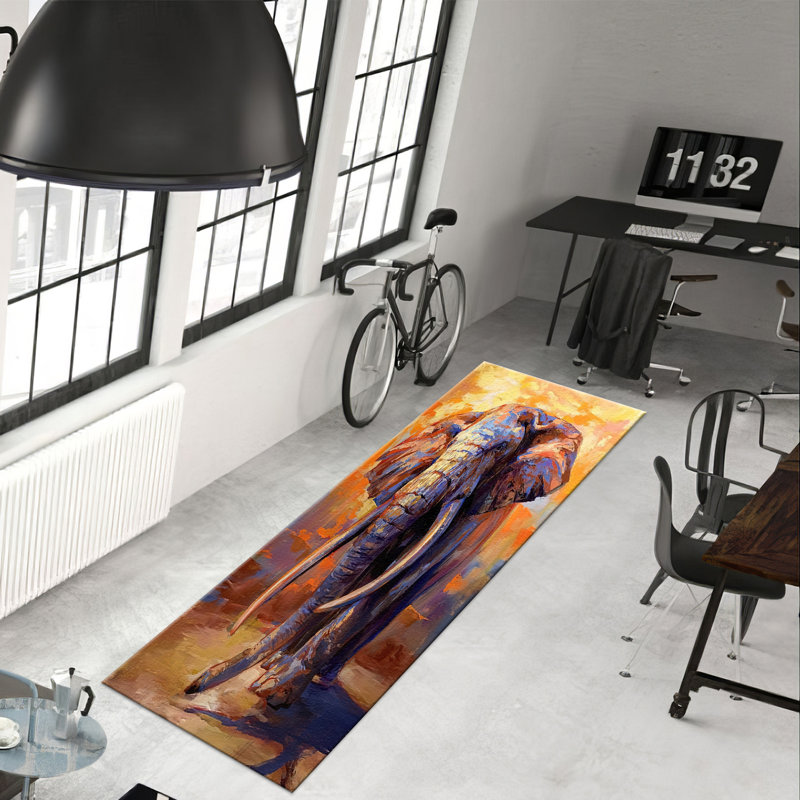 Unique Artistic Floral Pattern With Pile Soft Printed Rug Ideal for Enhancing the Aesthetic Appeal of Your Living Space