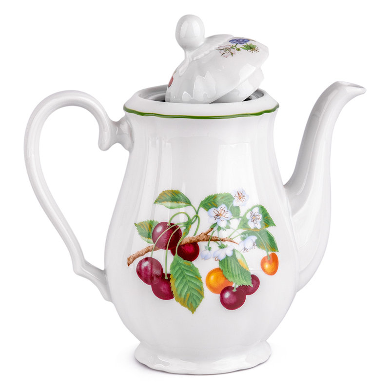 Théière en porcelaine bohémienne