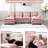 Chenille Sectional Sofa with Double Chaises-948247681