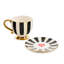 Courtly Stripe Cappuccino Cup