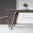 Rock Slab Rectangular Modern Simple Dining Table Four Leg Dining Set-101141863