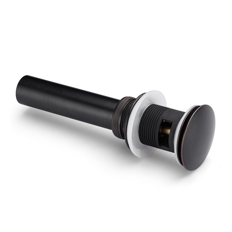 Pop-Up Bathroom Sink Drain Stopper with Overflow, Oil Rubbed Bronze
