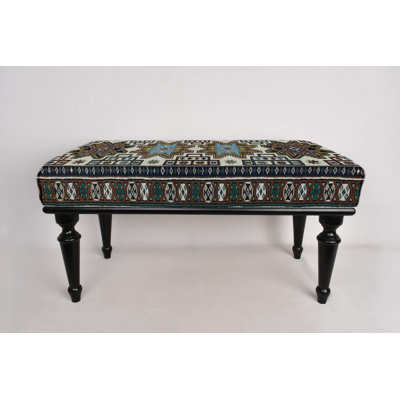 Bohemian Bench, Mudroom Bench, Footstool Bench, Turkish Rug Bench, Piano Bench, Wood Work Bench, Sitting Bench, Vanity Bench, Porch Bench
