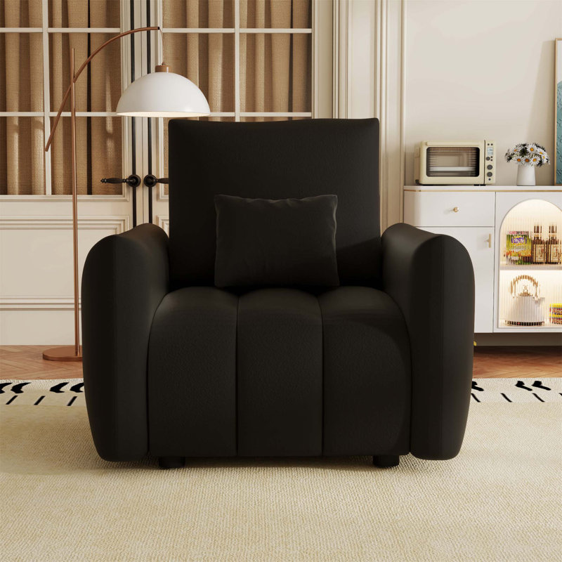 Canapé moderne en tissu rembourré avec coussin - parfait pour le salon, le bureau et la chambre à coucher